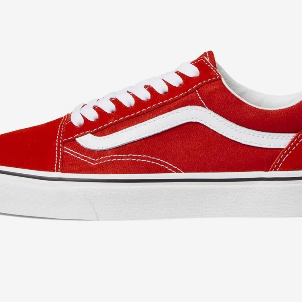 Vans Old Skool - Racing Red/True White 
Size: Women’s 7 / Men’s 5.5 - Picture 3 of 8